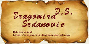Dragomira Srdanović vizit kartica